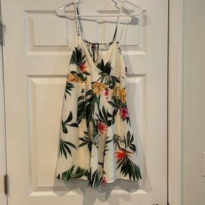Forever21 Floral Print Babydoll Dress Size: M